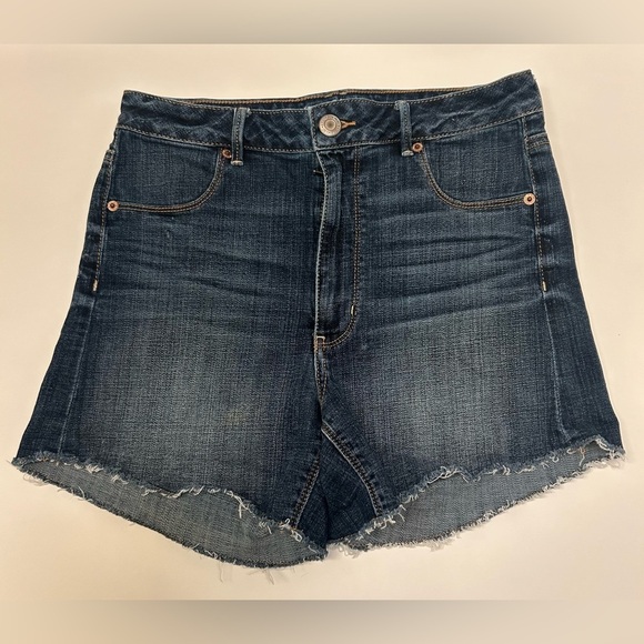 American Eagle Sky High Shortie Cuffed Raw Hem Shorts Size 12 *Run Small 8 - Picture 15 of 16